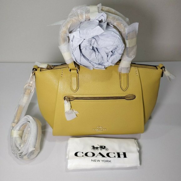 Coach Handbags - Coach Ladies Elise Satchel in Sunlight Pebble